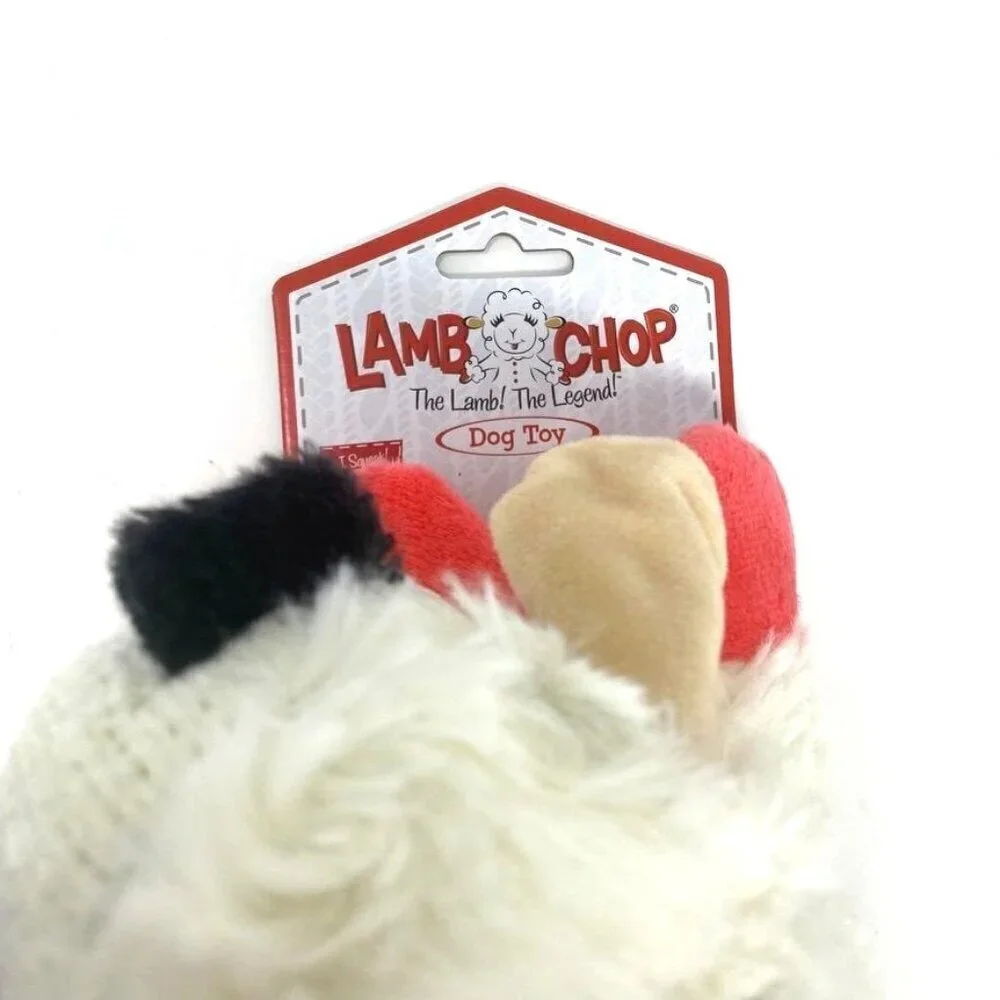 Multipet Lamb Chop Dog Toy Squeaker Plush 10.5